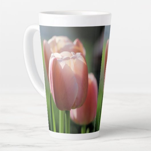 Pink Tulips Milchtasse (Linke Ecke)