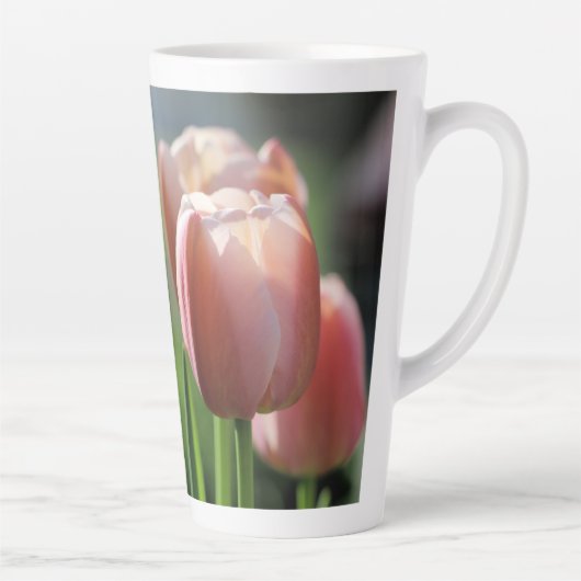 Pink Tulips Milchtasse (Rechts)