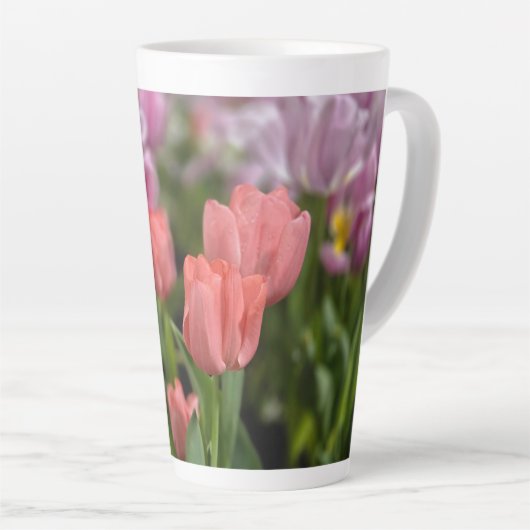 Pink Tulips Milchtasse (Rechte Ecke)