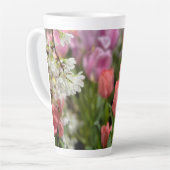 Pink Tulips Milchtasse (Linke Ecke)