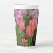 Pink Tulips Milchtasse (Vorderseite)