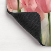 Pink Tulips Mouse Pad Mousepad (Ecke)