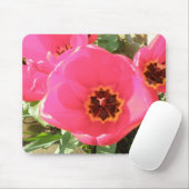 Pink Tulips Mousepad (Mit Mouse)