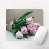 Pink Tulips Mousepad (Mit Mouse)