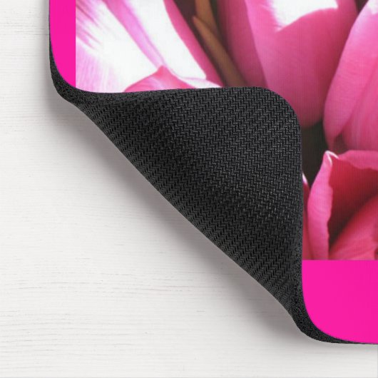 Pink Tulips Mousepad (Ecke)
