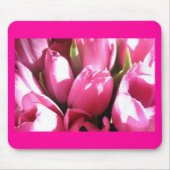 Pink Tulips Mousepad (Vorne)