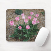 Pink Tulips Mousepad (Mit Mouse)
