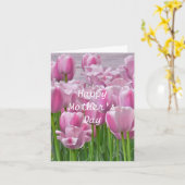 PINK TULIPS / Muttertagskarte Karte (Gelbe Blume)