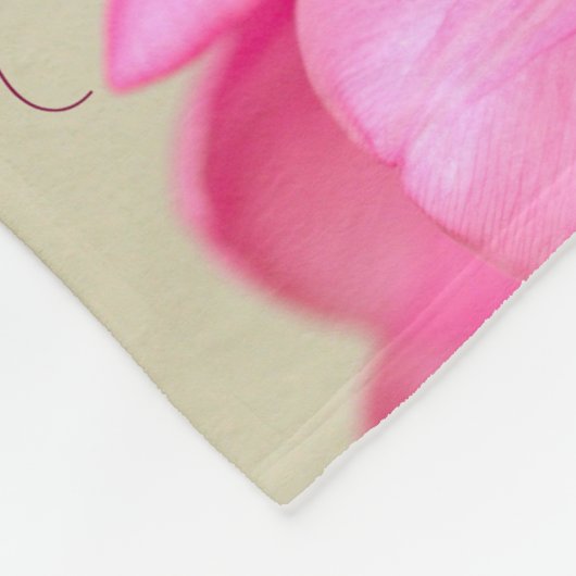 Pink Tulips Personalize Fleecedecke (Ecke)