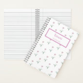 Pink Tulips Personalized Journal Notebook Notizblock (Innen)