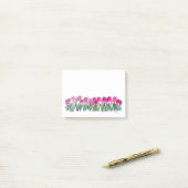 Pink Tulips Post-it Klebezettel (Auf Schreibtisch)