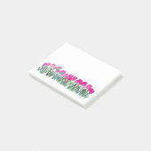 Pink Tulips Post-it Klebezettel (angewinkelt)