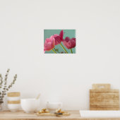Pink Tulips Poster (Küche)