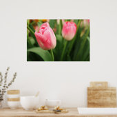 Pink tulips - Poster (Küche)