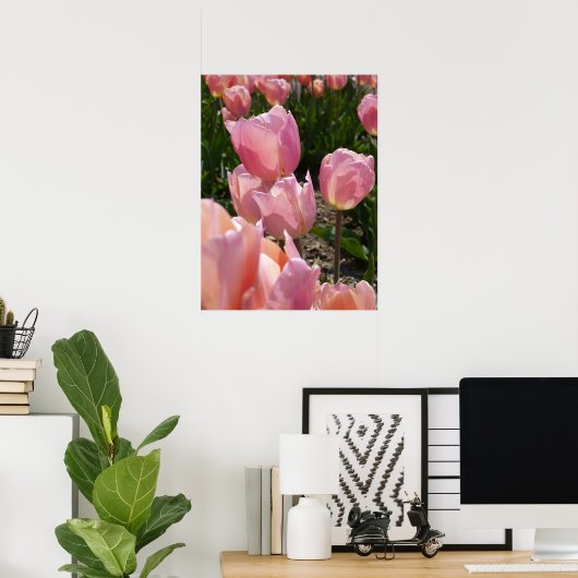 Pink Tulips Poster (Heimbüro)
