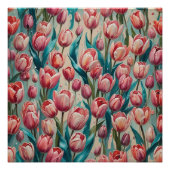 pink tulips poster (Vorderseite)