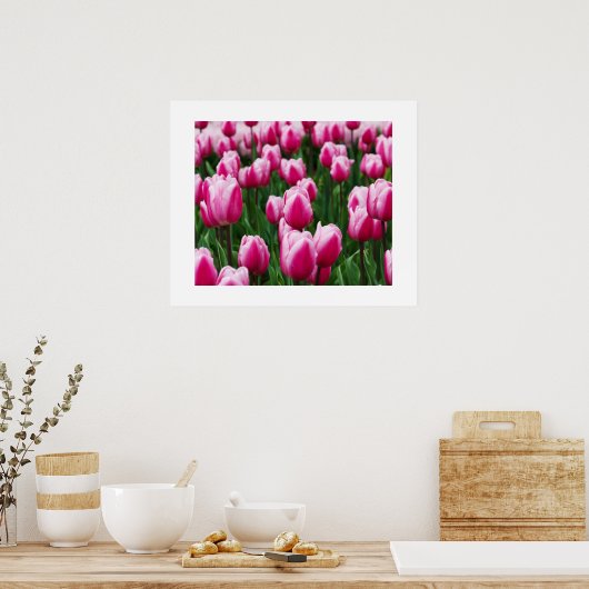 Pink Tulips Poster (Küche)