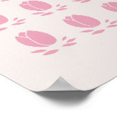 Pink Tulips Poster (Ecke)