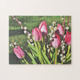 Pink Tulips Puzzle