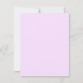Pink Tulips Reply Card RSVP Karte (Rückseite)