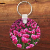 Pink Tulips Schlüsselanhänger (Vorderseite)
