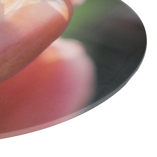 Pink Tulips Schneidebrett (Ecke)