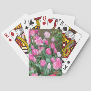 Pink Tulips Spielkarten
