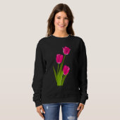 Pink Tulips Sweatshirt (Vorne ganz)
