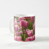 Pink Tulips Tasse (Vorderseite Links)