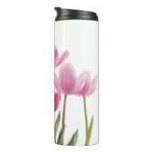 Pink Tulips Thermosbecher (Nach rechts gedreht)