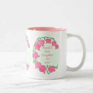 Pink Tulips-Tochter Zweifarbige Tasse