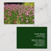 Pink Tulips Visitenkarte (Vorne/Hinten)