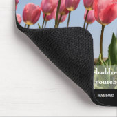 Pink Tulips Werbemouse Pad - HAMbyWG Mousepad (Ecke)