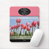 Pink Tulips Werbemouse Pad - HAMbyWG Mousepad (Mit Mouse)