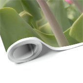Pink Tulips Wrapping Paper Geschenkpapier (Rolleneckpunkt)