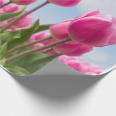 Pink Tulips Wrapping Paper  Geschenkpapier (Ecke)