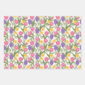 Pink Tulips, Yellow Daffodils, Purple Hyacinths Geschenkpapier Set (Vorderseite 3)