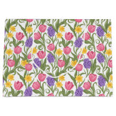 Pink Tulips, Yellow Daffodils, Purple Hyacinths Große Geschenktüte (Vorderseite)