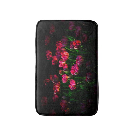 Pink-Tulpe-Blume Badematte (Vorderseite Vertikal)