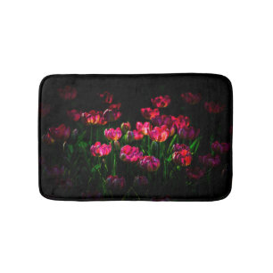 Pink-Tulpe-Blume Badematte