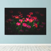 Pink-Tulpe-Blume Leinwanddruck (Insitu (Holzboden))