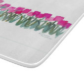 Pink Tulpe Groove-Schneidebrett Schneidebrett (Ecke)