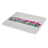 Pink Tulpe Groove-Schneidebrett Schneidebrett (Ecke)