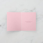 Pink Tulpe Herz Tinte Kunst danke Karte (Innenseite)