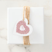 Pink Tulpe Herzkunst danke Gastgeschenk Hochzeit T Geschenkanhänger (Beispiel)