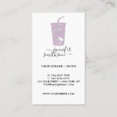 Pink Tumbler Pflegeanleitung Visitenkarte (Rückseite)