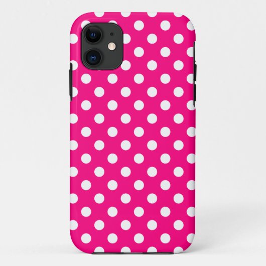 Pink-Tupfen iPhone 5/5S Fall Case-Mate iPhone Hülle (Rückseite)