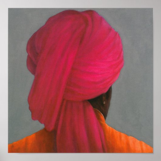 Pink Turban Poster (Vorne)
