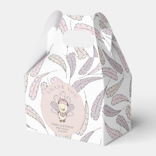 Pink Turkey & Feathers Fall Girl Babydusche Geschenkschachtel