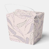 Pink Turkey & Feathers Fall Girl Babydusche Geschenkschachtel (Rückseite)